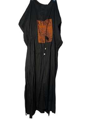 Kisura Africa AD 1590 Map Graphic Caftan Tunic Dress
